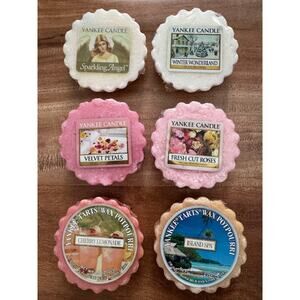 Yankee Candle Wax Melts Tarts Discontinued Retired HTF Assorted Scents Lot of 6
